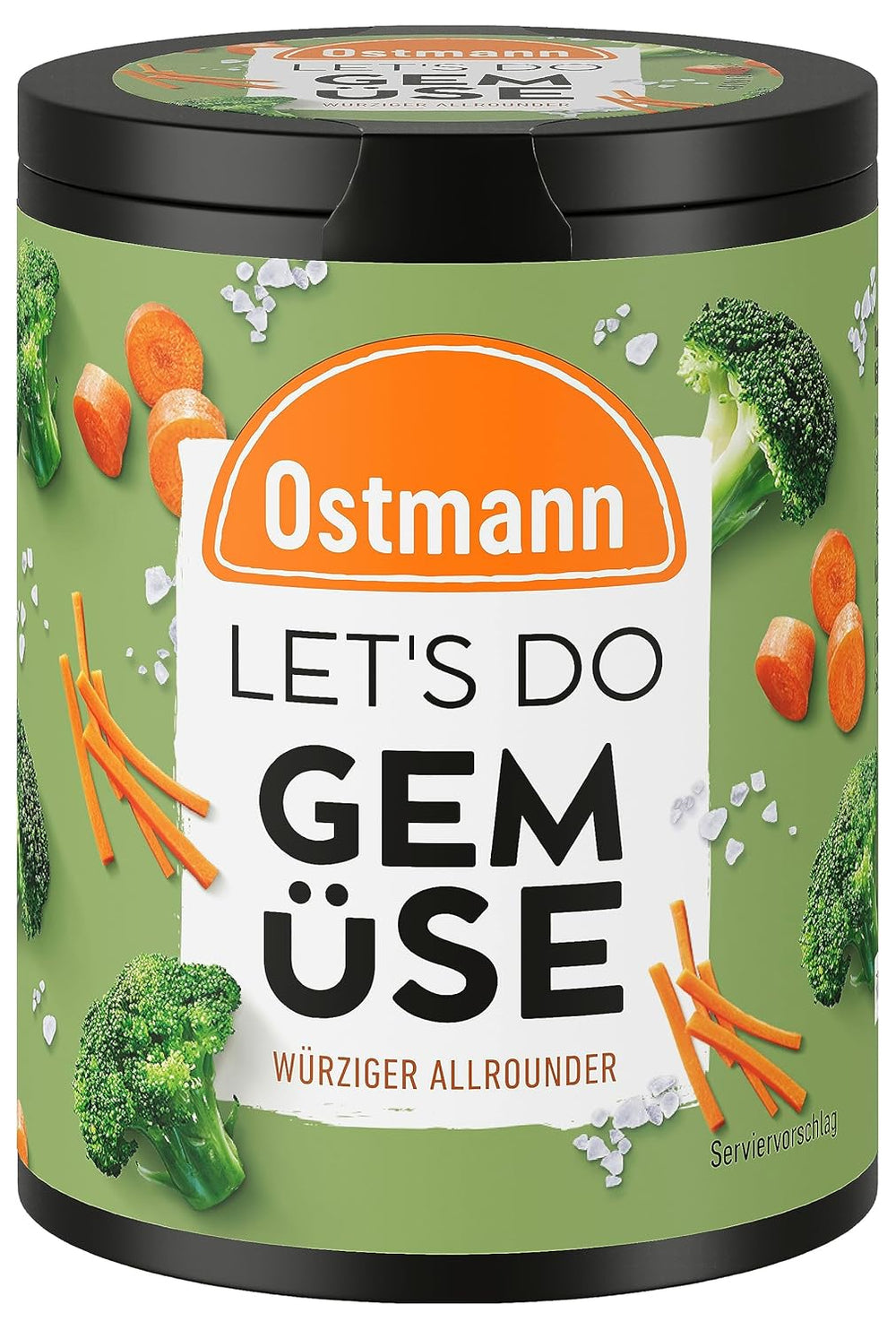 Ostmann Gewürze - Let's Do Fisch Allrounder | Gewürzsalz für Bratfisch, Flammlachs i Meeresfrüchte | Würziger Allrounder z musztardą, cytryną i koperkiem | 85 g w koszu Metalldose