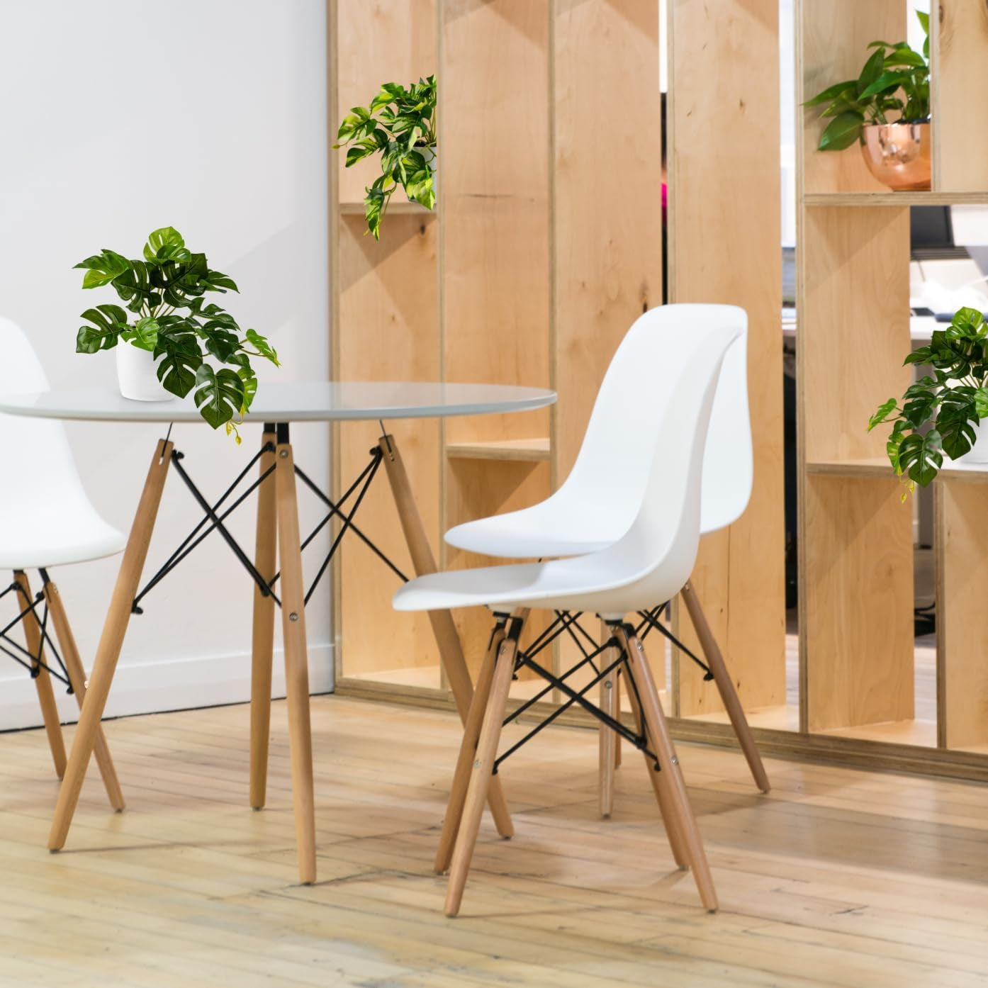 PASCH® 3Er Set Monstera Künstlich (20Cm) in Weißen Keramiktöpfen: Künstliche Pflanzen Wie Echt | Monstera Pflanze Künstlich | Kunstpflanze Hängend Im Topf | Hängepflanze Künstlich Abgestimmt