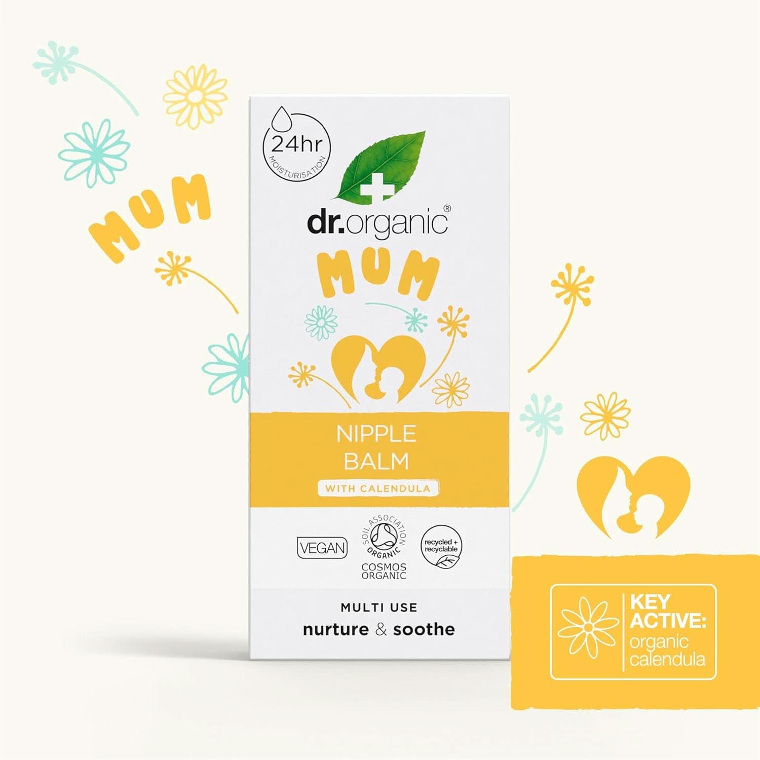 Balsam pentru sfarcuri Dr Organic cu Calendula, Lanolină, Alinare naturală, Pentru răni și sfârcuri crăpate, 30 ml Accesorii Hrana si Alaptare Bebe Naty Shop