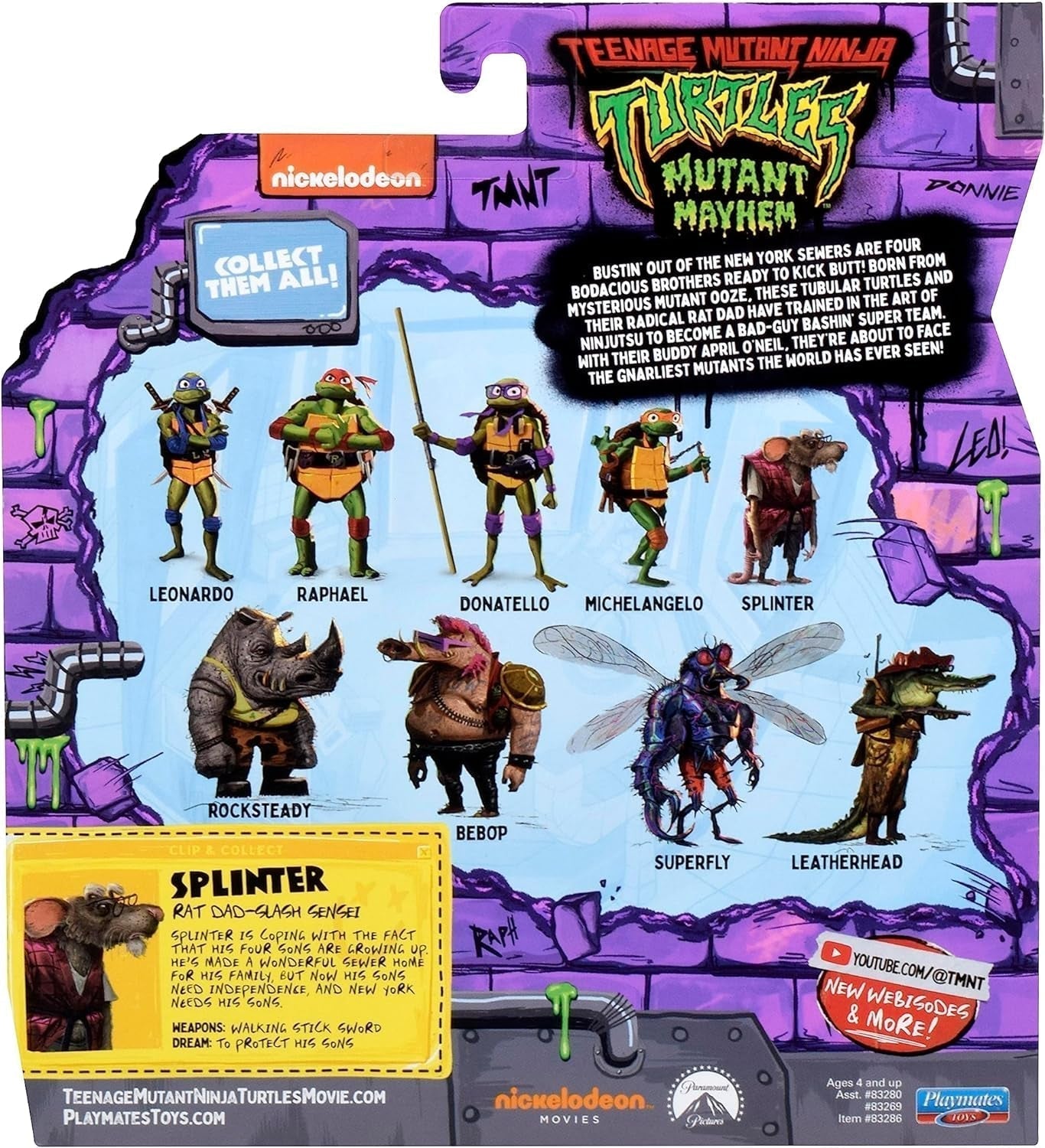 TEENAGE MUTANT NINJA Turtles - Splinter Figura de bază Action figures Naty Shop