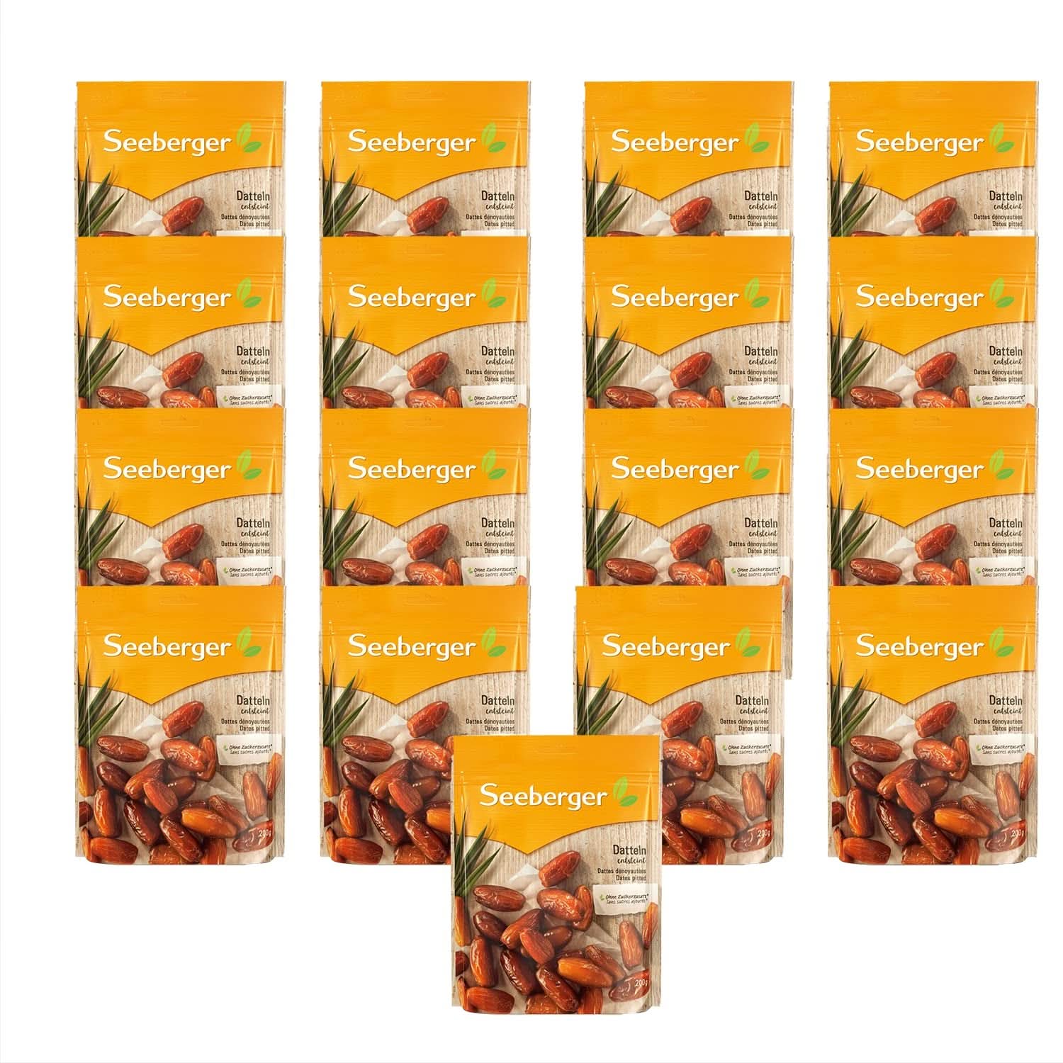 Seeberger Słodkie daktyle z miodem, o kremowym miąższu, 13 x 200 gramów Produkty suszone Naty Shop