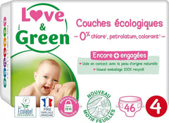 Love&Green, pieluszki bezchlorowe, opakowanie na 1 miesiąc, rozmiar 4 Sklep Naty dla Matki i Dziecka