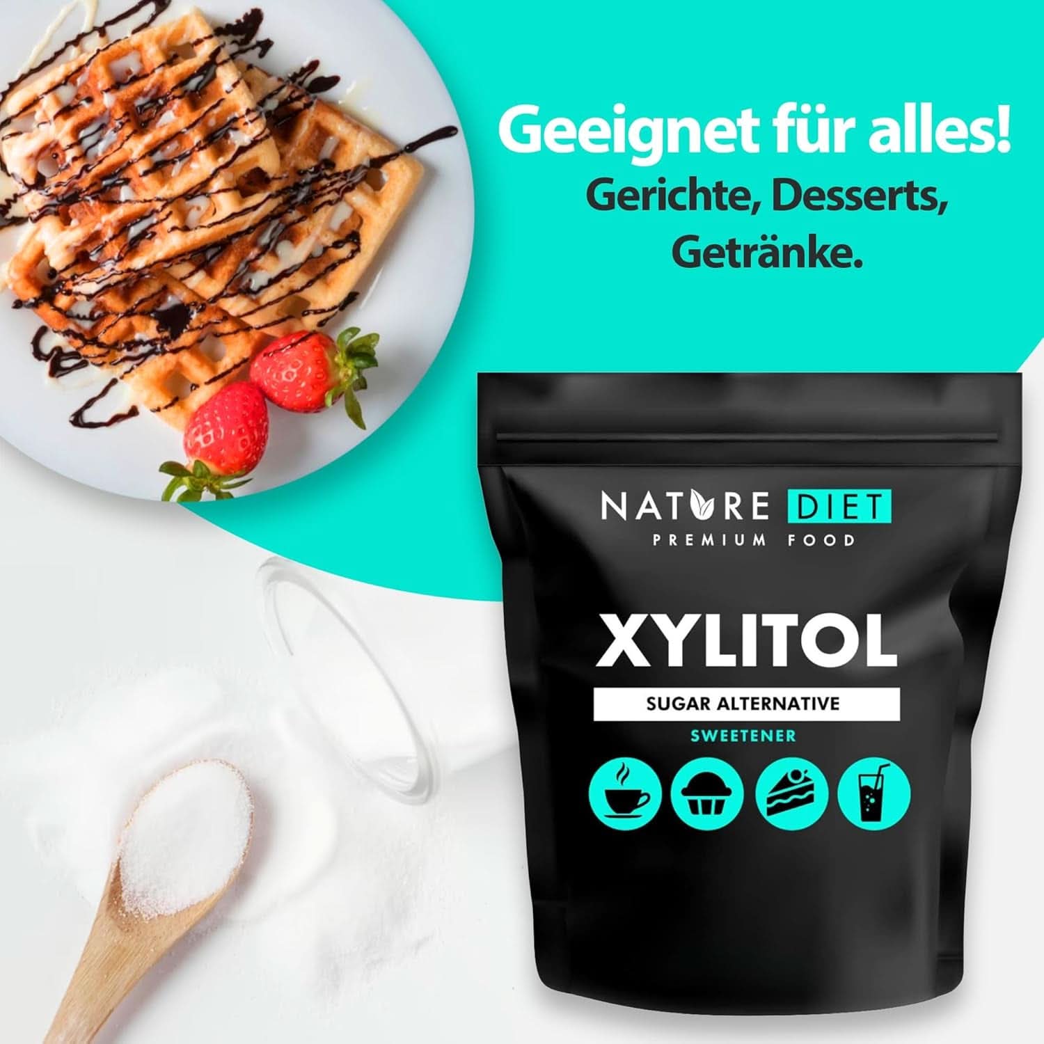 Nature Diet Ksylitol, 1 Kg Słodziki Naty Shop