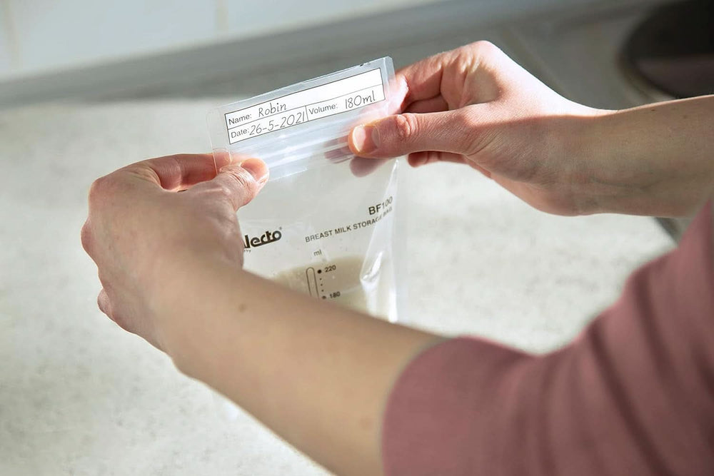 BF100 Worek do przechowywania mleka matki - Worek na mleko matki - pojemność 220 ml - 100 sztuk - Przezroczysta żywność i akcesoria do karmienia piersią Sklep Bebe Naty