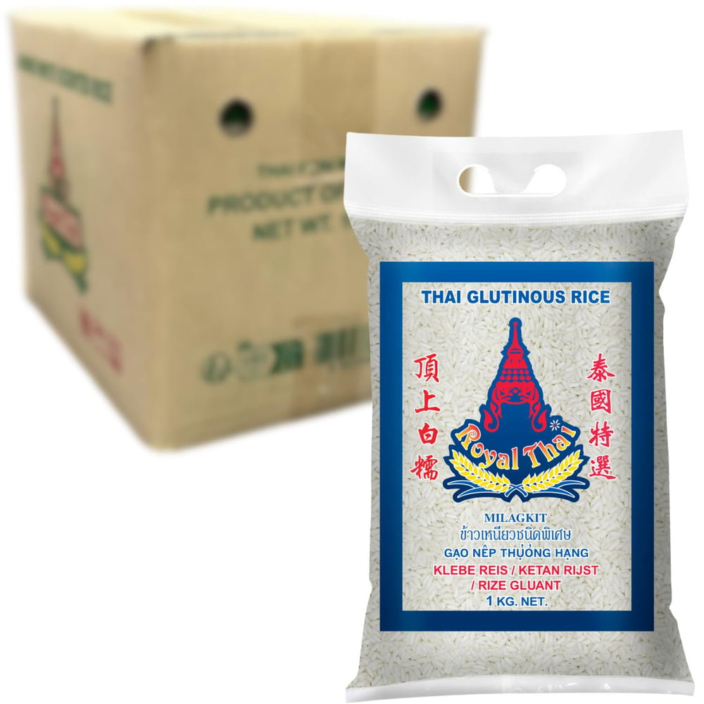 ROYAL THAI RICE - Ryż kleisty - 10 x 1 KG - Opakowanie zbiorcze