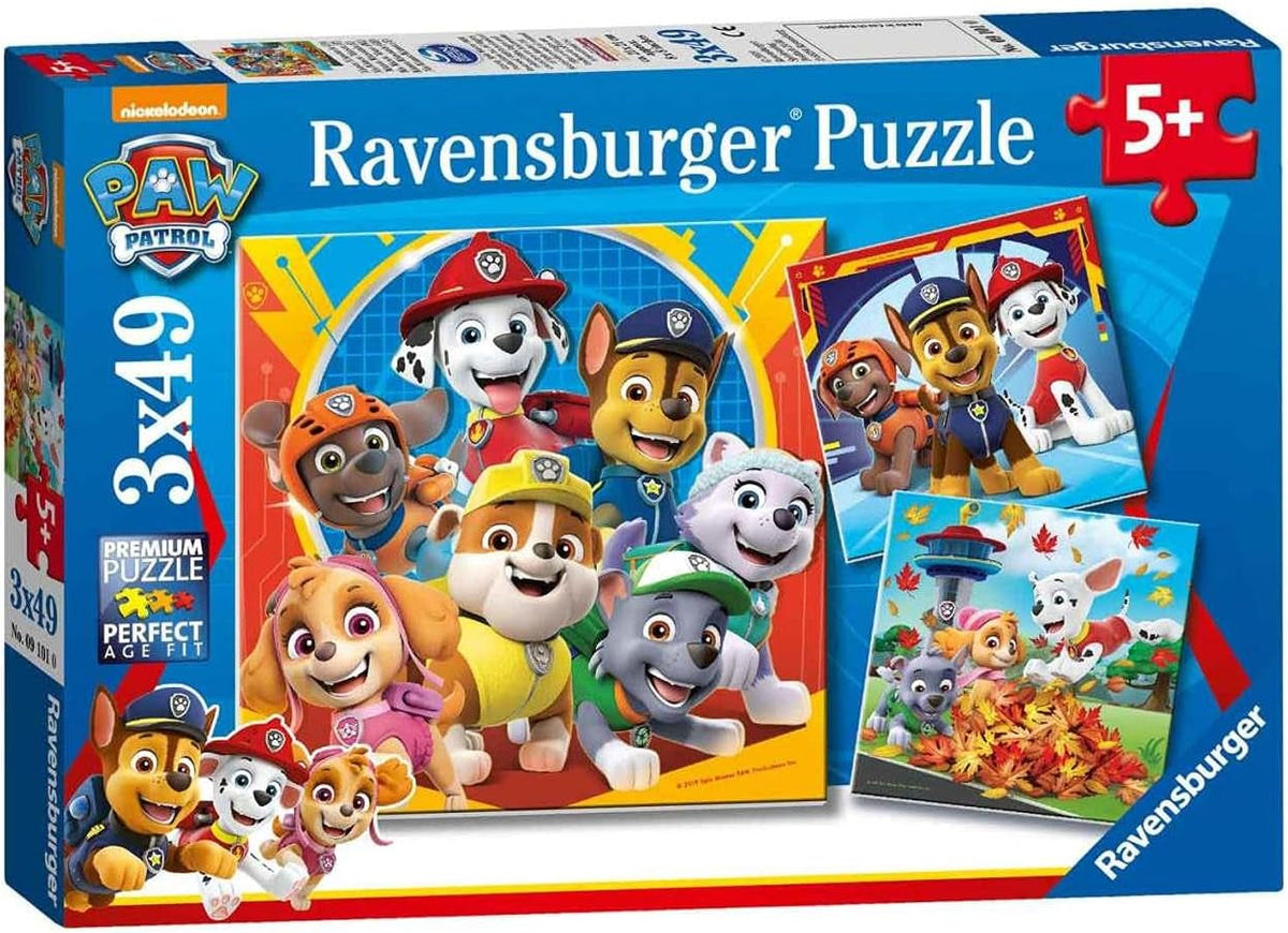 Puzzle dla dzieci Ravensburger 3X49 elementów - Paw Patrol - Paw Patrol Puzzle Naty Shop Single