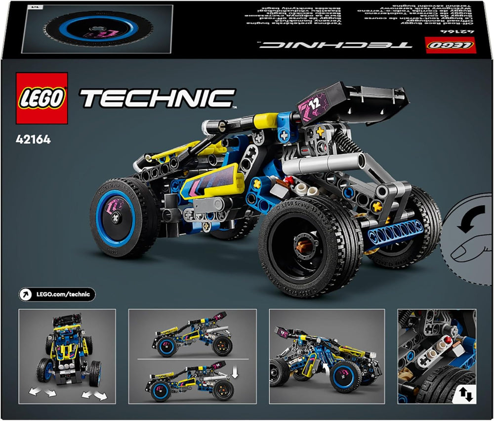 LEGO Technic Offroad Racing Buggy Samochodzik dla dzieci Zestaw do budowania samochodu wyścigowego Buggy Prezent dla chłopców i dziewcząt 8-letni model samochodu rajdowego 42164 Zestawy do budowania Besuche den LEGO-Store