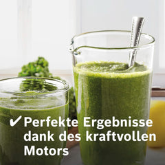 Bosch Mikser stojący Vitaboost MMBH6P6BDE, 6-Klingen-Edelstahlmesser, 2,5 l Tritan-Mixbehälter, Stopfer, 6 programów automatycznych, Rezeptbuch, Bpa-Frei, Einfache Reinigung, 45 000 U/Min, 1600 W, Schwarz Bucatarie Naty Shop