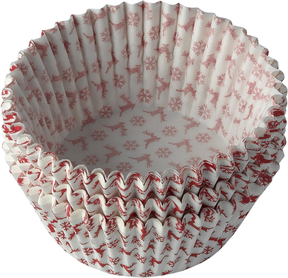 Oryginalny zestaw muffinek Kaiser Inspiration 2-Teilig, Muffinblech Mit Xmas Papierbackförmchen Für 12 babeczek, 38 x 27 cm, forma do ciastek Antihaftbeschichte, Schwarz Formy i blachy do pieczenia Naty Shop