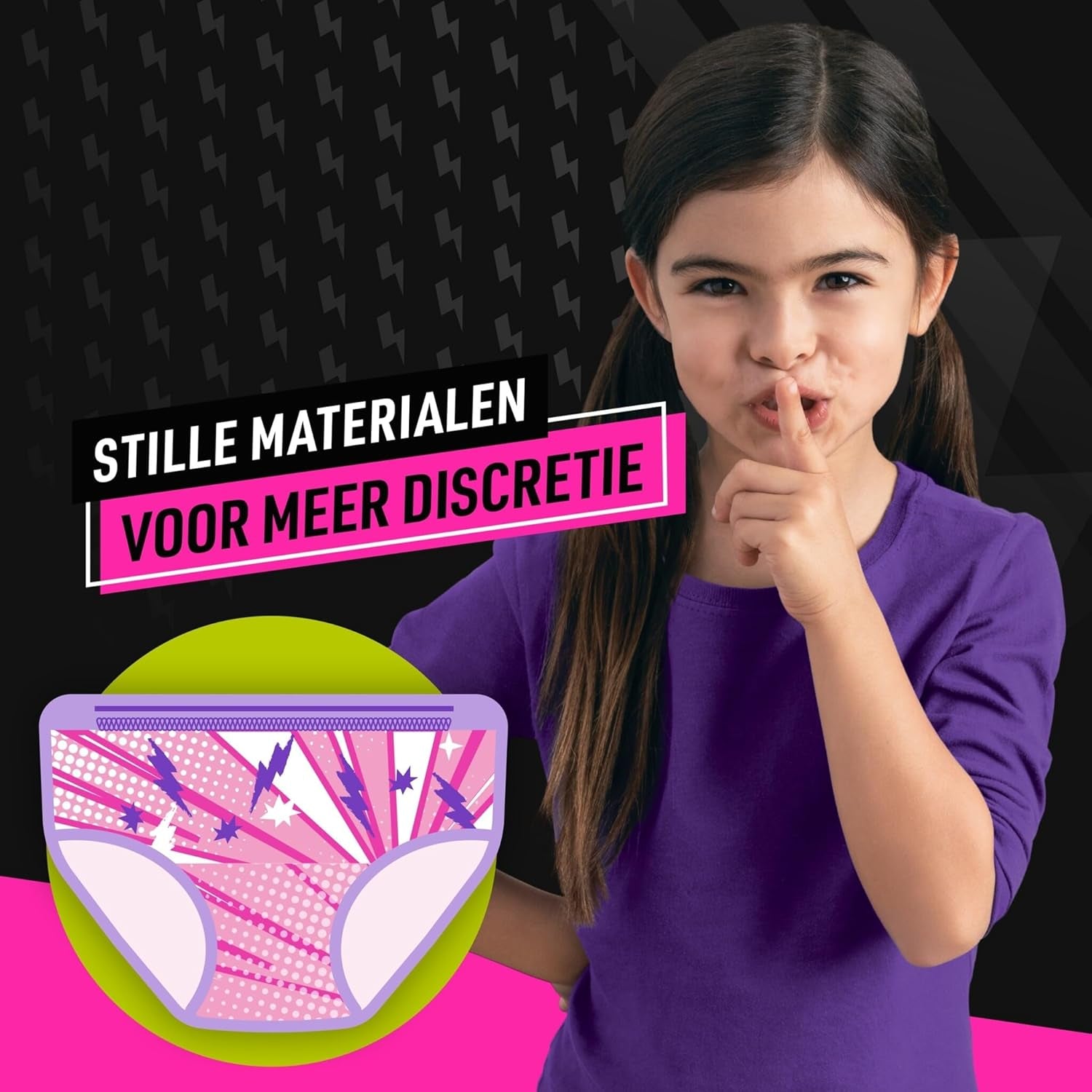 Pampers Spodnie od piżamy Jednokolorowe serca 4-7 lat 60 Spodnie od piżamy 17-30kg Ochrona przed wyciekami przez całą noc