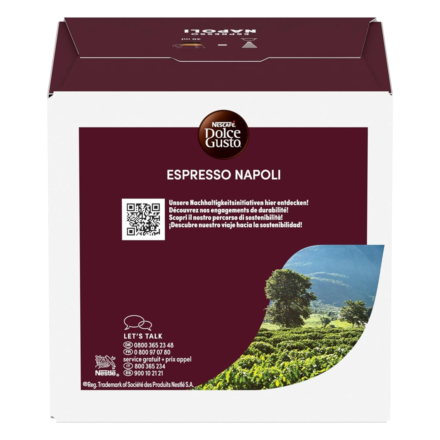NESCAFÉ DOLCE GUSTO Inspirazione Italiana Espresso Napoli Kaffeekapseln 3er Pack (3 x 16 Kapseln)