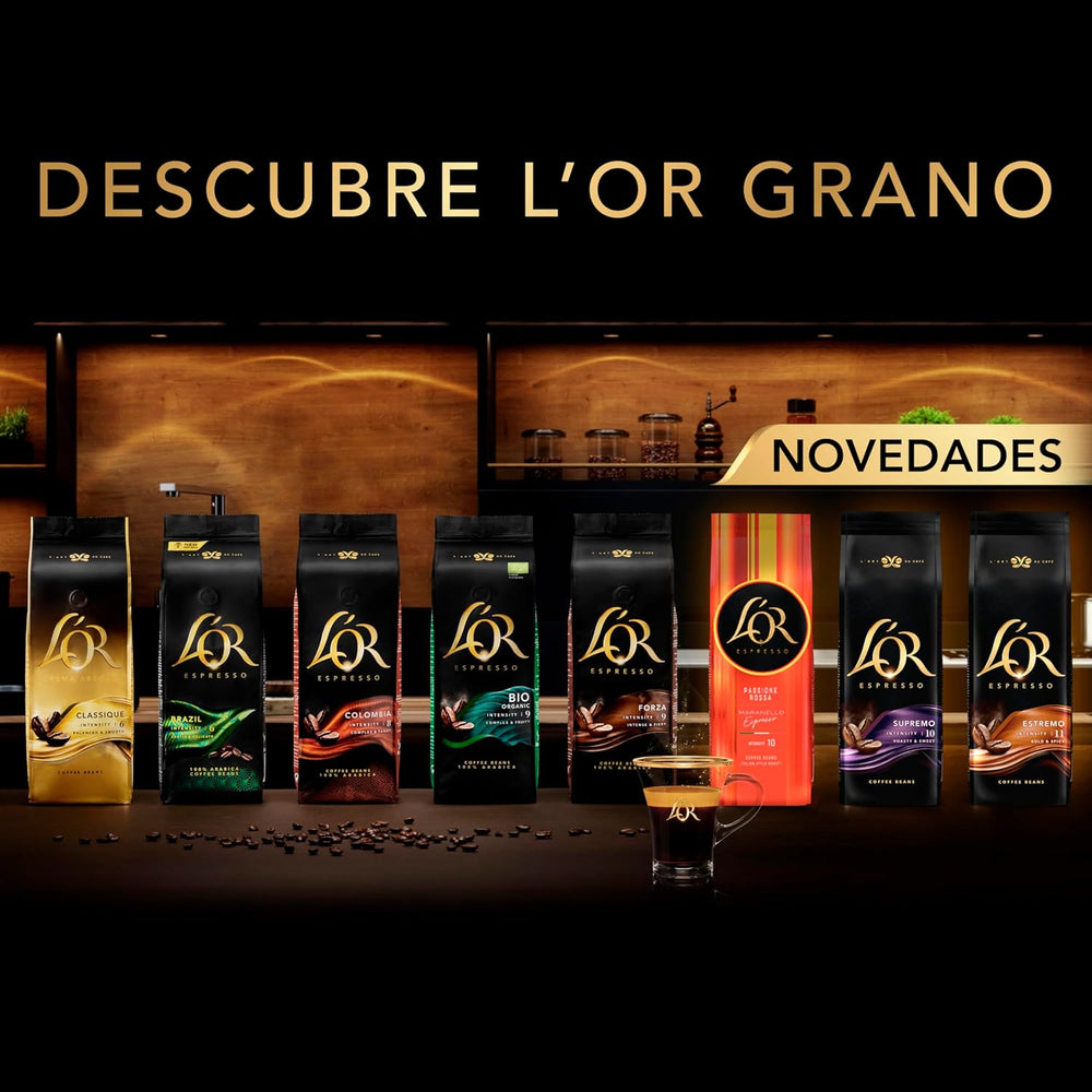Boabe de cafea L'OR Espresso Estremo | Intensitate 11 | 500 g