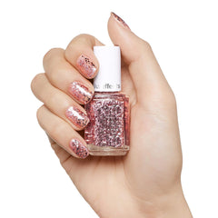 Essie Brokatowy lakier do paznokci nr 275, wycięcie powyżej, brokat/róż, 13,5 ml