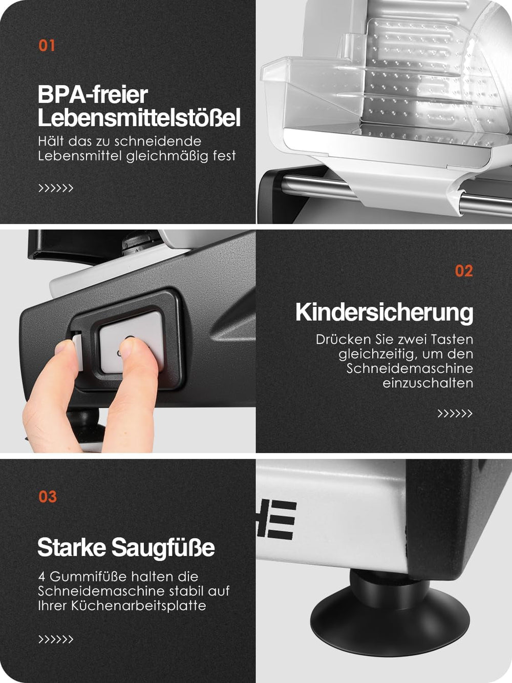 YASHE SL-518, krajalnica do chleba, 2 wyjmowane ostrza, regulowana grubość 0 - 15 mm Tarki i krajalnice Naty Shop