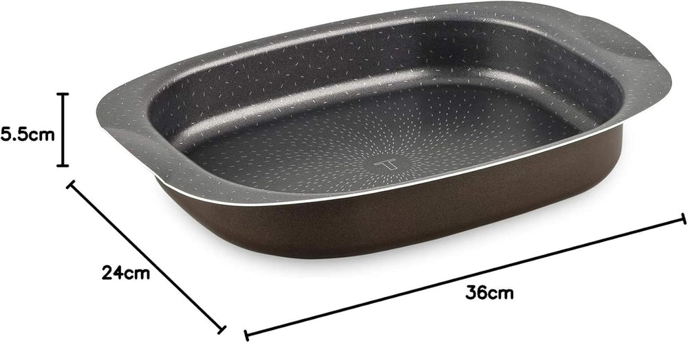 Tefal J1601502 Success Auflaufform Aluminium Schwarz 36 X 24 X 5,5 Cm Formy i blachy do pieczenia Naty Shop