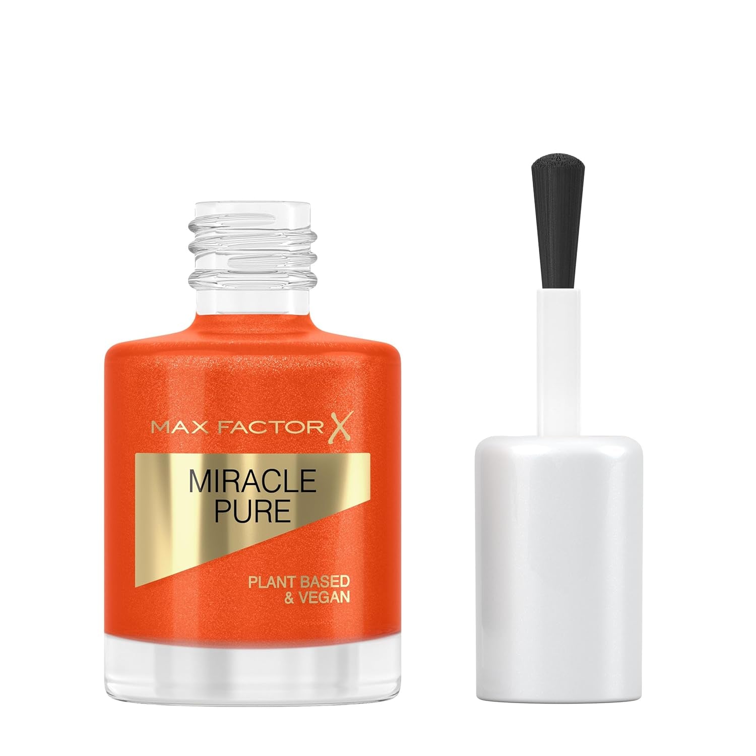 Max Factor Miracle Pure Nail, ultrabłyszczący, intensywnie kolorowy lakier do paznokci z połyskiem leczniczych kryształów i odżywczymi składnikami, Color 430 Bold Jasper