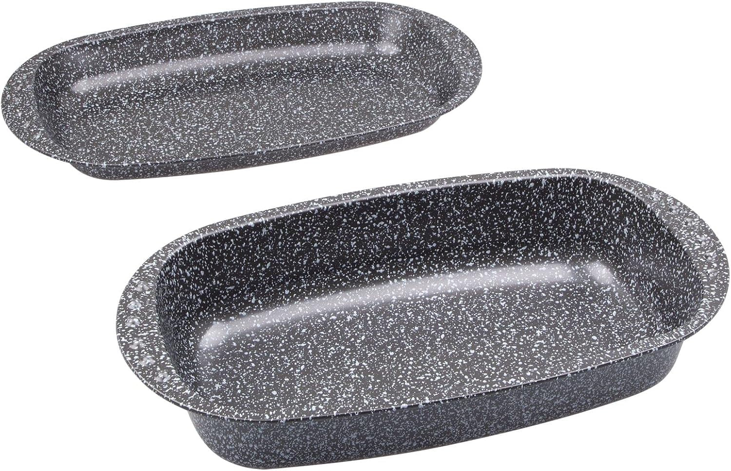 C|H|G Brotback- Und Bratenform Mit Deckel "Granito", Skandia Xtreme Plus: 4-Fach Antihaftbeschichtung in Granitoptik, 37 X 20 X 7 Cm, Made in Germany Matrite si tavi pentru copt Naty Shop