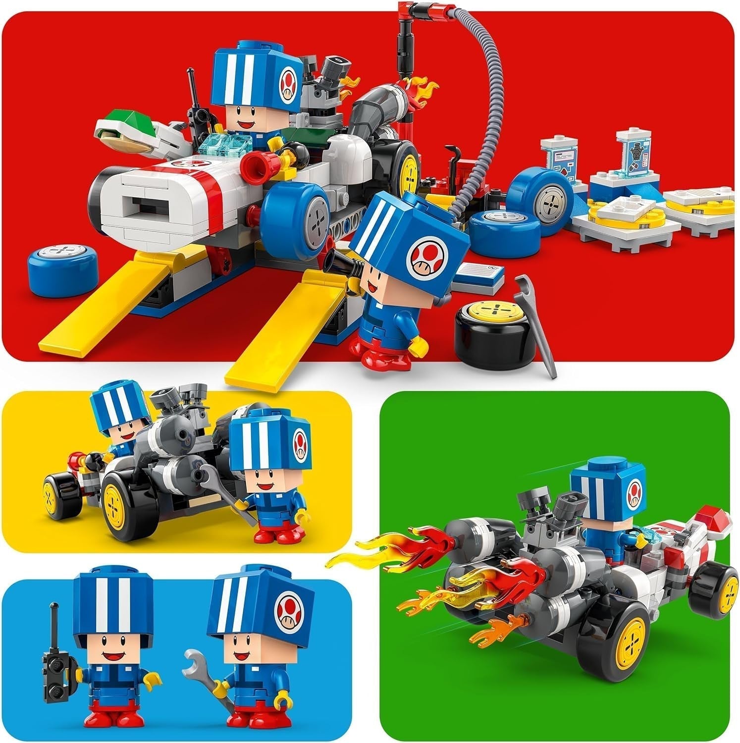 LEGO Super Mario: Mario Kart — warsztat ropuchy, postać Nintendo, zabawka z możliwością dostosowania, zestaw przygodowy, prezent dla chłopców, dziewcząt i graczy od 8. roku życia 72035 Zestawy do budowania Besuche w sklepie LEGO