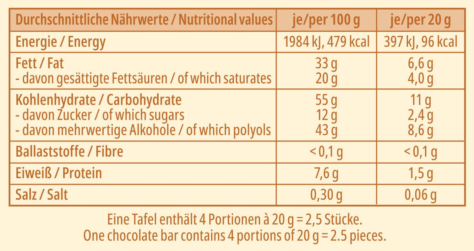 frankonia CZEKOLADA BEZ DODATKU CUKRU Bezglutenowa czekolada biała, 80 g