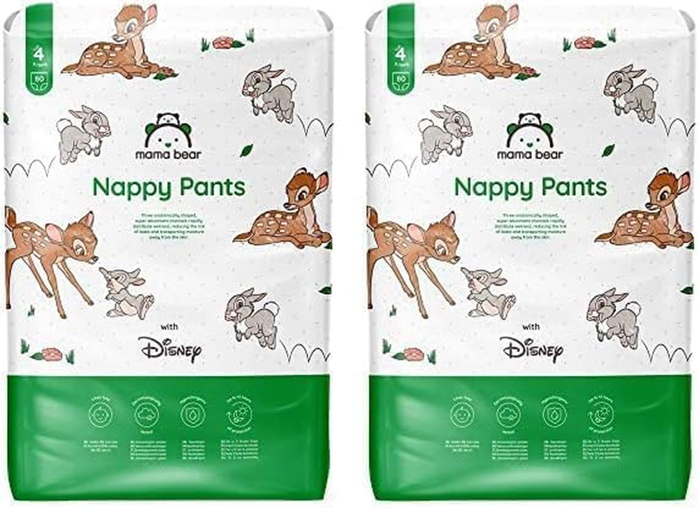 Marka Amazon: pieluchy Mama Bear Disney, rozmiar 5 (12-17 kg) - pudełko miesięczne, białe, 140 sztuk (2 opakowania po 70 sztuk)