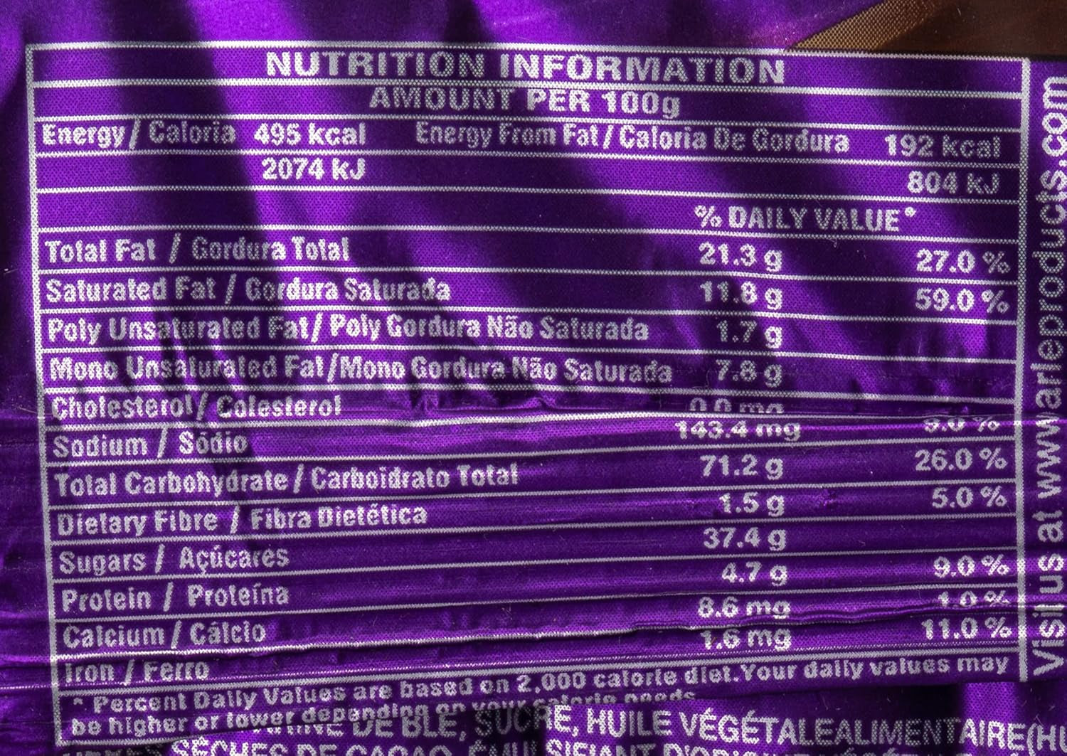 - Fursecuri cu ciocolată Fab H&S, (1 x 112 gr)