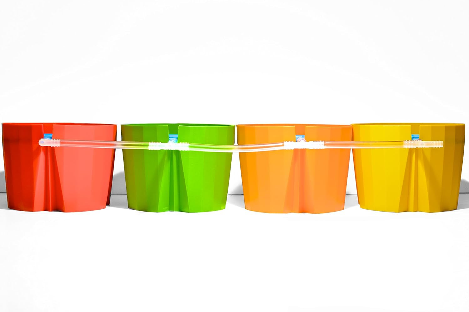 Hydro Farmer, 19-częściowy zestaw doniczek Ø 18 cm (zielony), system uprawy obejmujący 4 doniczki, 4 pierścienie do podlewania, 4 pokrywki, zestaw adapterów i wąż 2 m, hydroponika, aeroponika