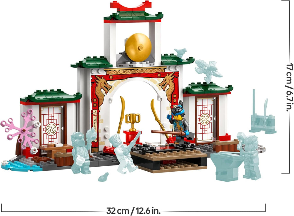 LEGO NINJAGO Spinjitzu-Tempel der Ninja - Spielset mit 4 Minifiguren und 1 Drachen Figur - Bauset - Weihnachts- oder Geburtstagsgeschenk für Jungen und Mädchen ab 4 Jahren 71831