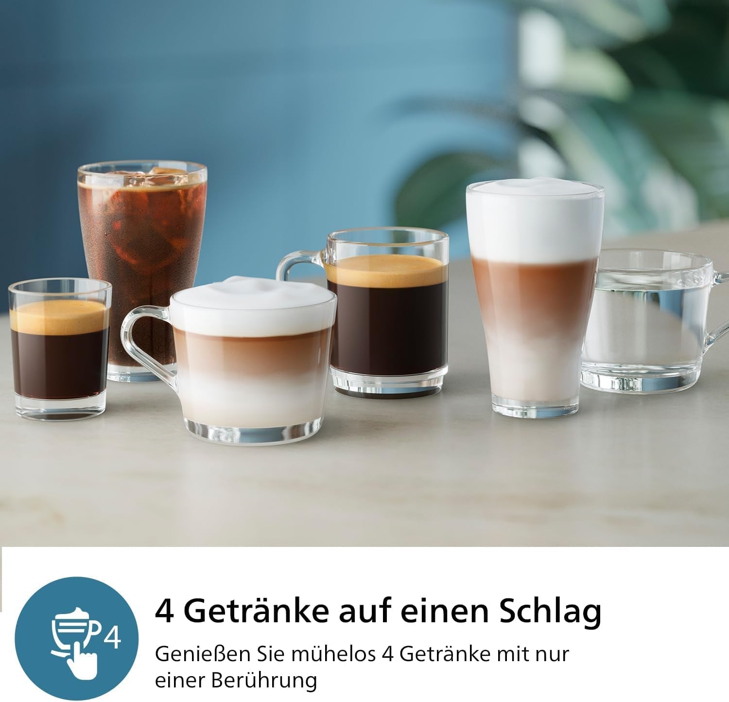 Espressor automat PHILIPS seria 2300 - 4 băuturi, ecran tactil color modern, sistem de preparare a laptelui LatteGo, SilentBrew, râșniță 100% ceramică, filtru AquaClean. Negru mat (EP2330/10)