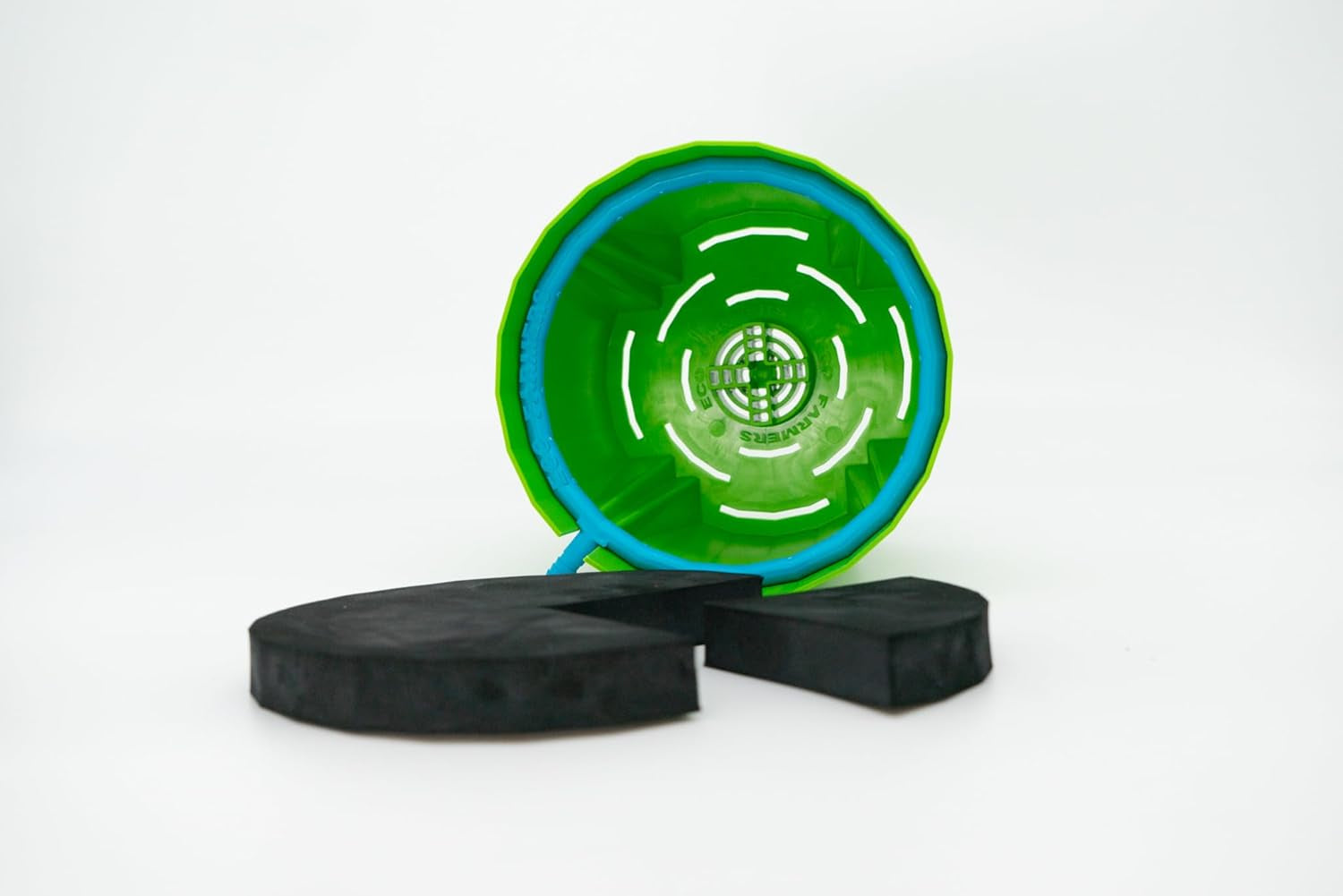 Hydro Farmer, 19-częściowy zestaw doniczek Ø 18 cm (zielony), system uprawy obejmujący 4 doniczki, 4 pierścienie do podlewania, 4 pokrywki, zestaw adapterów i wąż 2 m, hydroponika, aeroponika