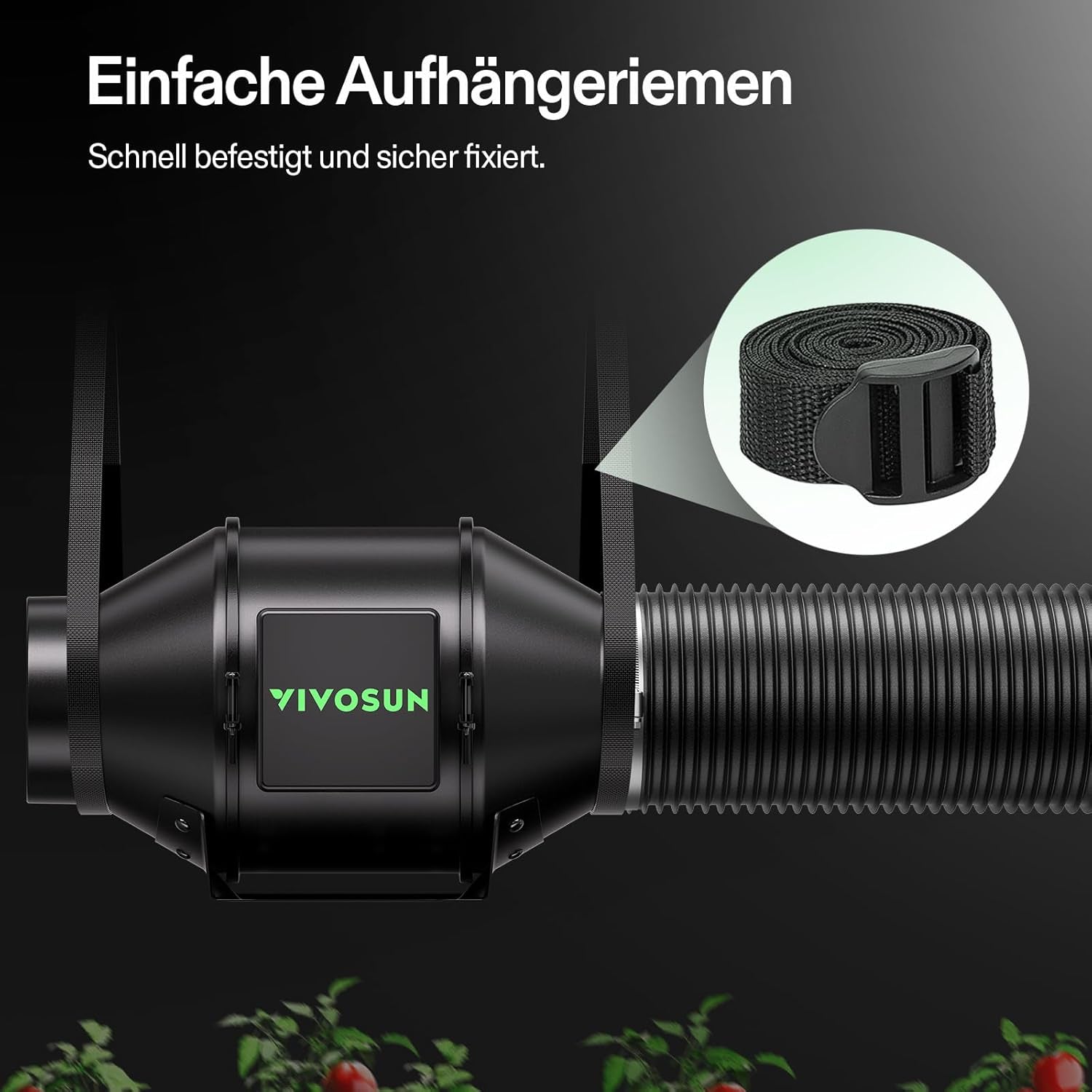 Inteligentny wbudowany wentylator/wydech VIVOSUN 100 mm AeroZesh G4 z GrowHub E42A+, kontroler temperatury i wilgotności, pilot WiFi/aplikacja, filtr z węglem aktywnym i wąż do namiotów uprawnych i hydroponiki