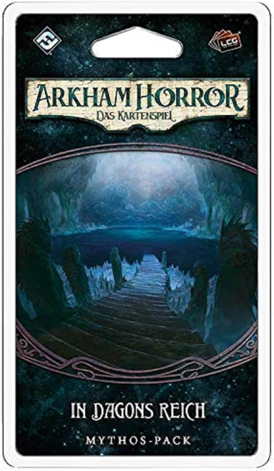 Gry o lotach fantasy, Horror w Arkham: LCG, Gra podstawowa, Gra ekspercka, Gra karciana, 1–4 graczy, Wiek 14+, 45+ minut, Niemiecki, Wielokolorowy, Kolorowy