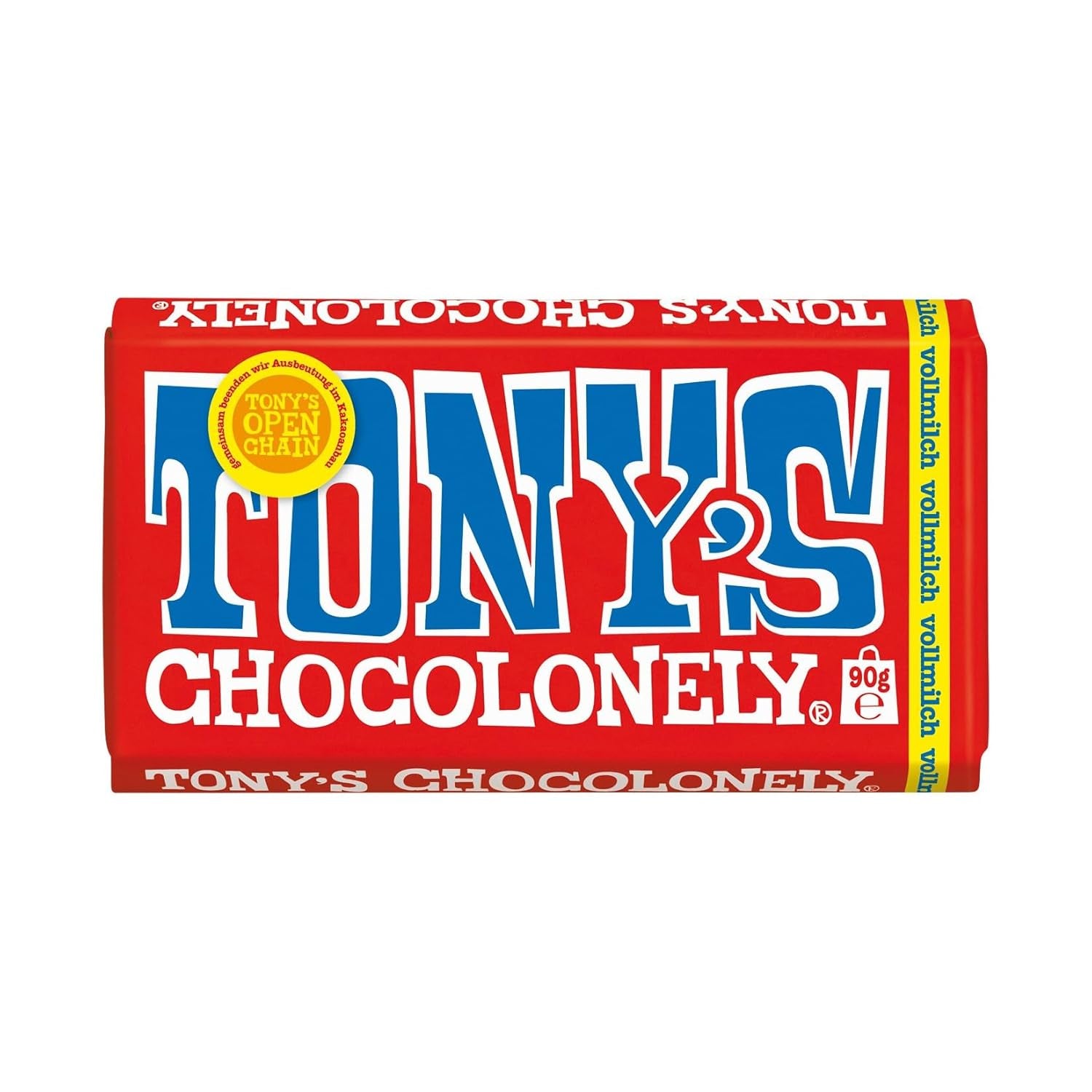 Tony's Chocolonely - Ciemna czekolada z migdałami i solą morską 90g