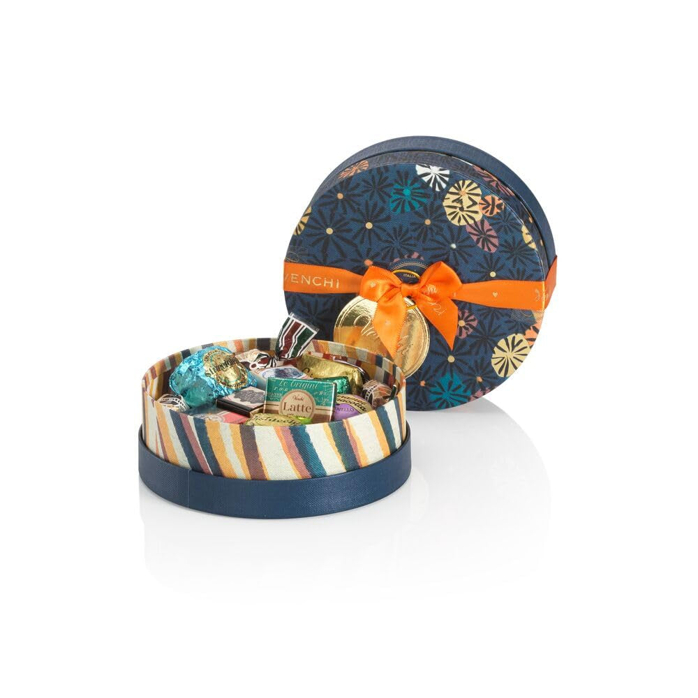 Venchi - Murrine Assorted Chocolate Małe pudełko upominkowe, 138g, bezglutenowe, bez sztucznych barwników, bez konserwantów, pomysł na prezent