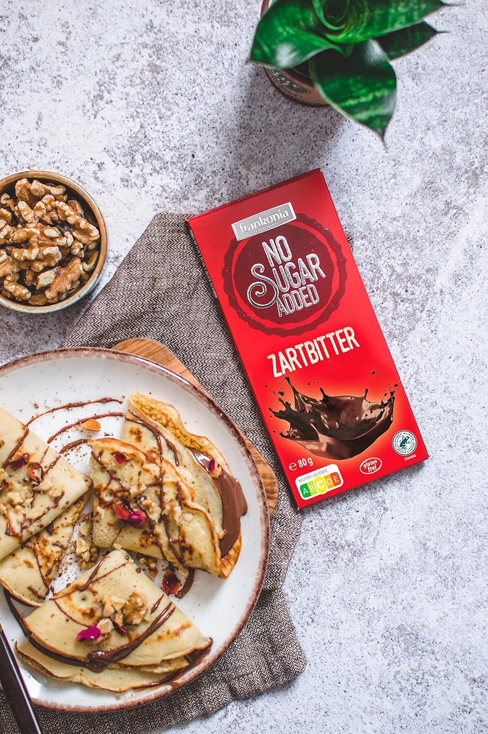 Frankonia gorzka czekolada bez dodatku cukru, 80 g