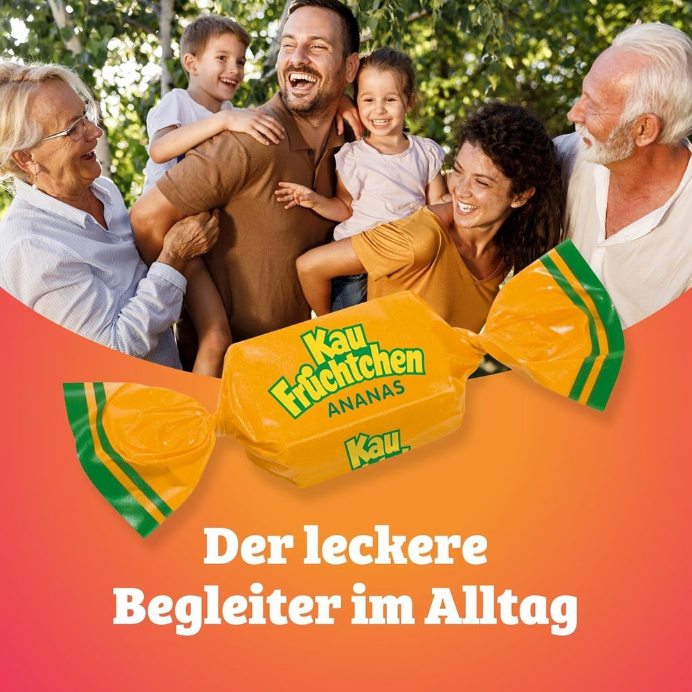 Kaufrüchtchen – 1 x 425G – karmelki w pięciu owocowych smakach Naty Shop