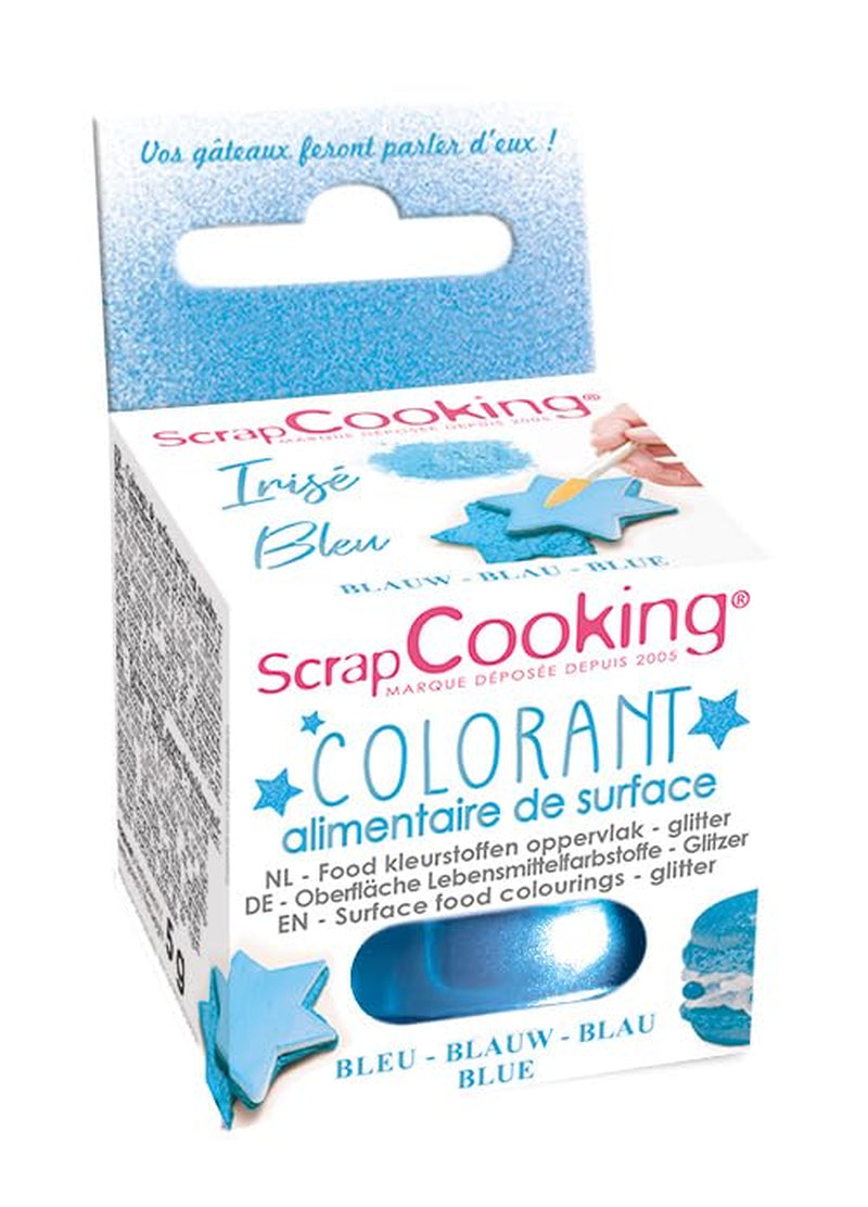 Scrapcooking - Colorant alimentar verde lime - Pudră comestibilă cu sclipici pentru suprafețe - Pentru prăjituri, fursecuri, macaroane, ciocolată și pastă de zahăr - Verde lămâie - 4087