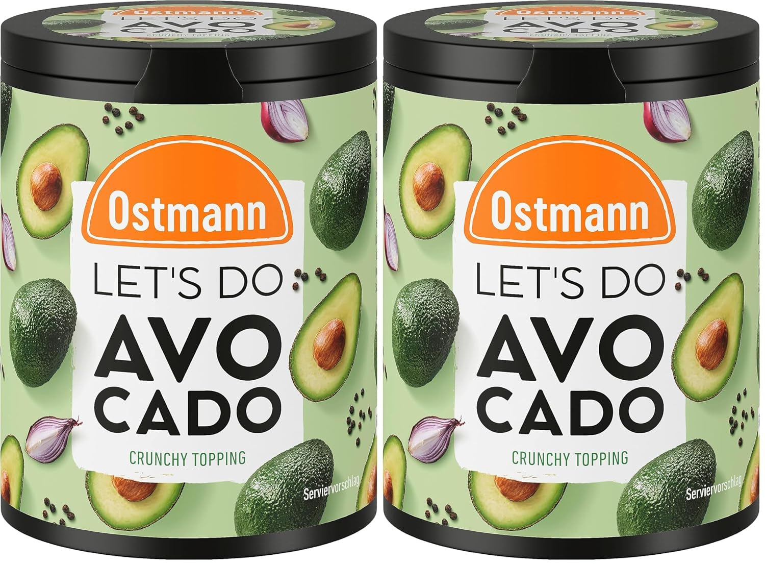 Ostmann Gewürze - Zróbmy Awokado | Gewürzsalz für Avocado, Guacamole lub Bowls | Crunchy Topping z Gewürzen, Kräutern i schwarzem Sesam | 70 g w koszu Metalldose