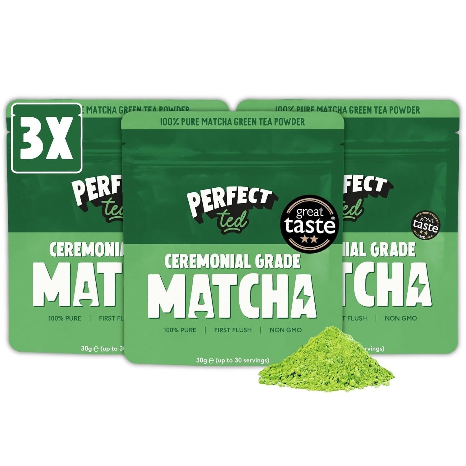 Pudră | Bio 30G | Calitate ceremonială | Origine japoneză | Pudră de ceai | Matcha Fuel | (30 porții) (30G, pudră de matcha ceremonială) (bio)