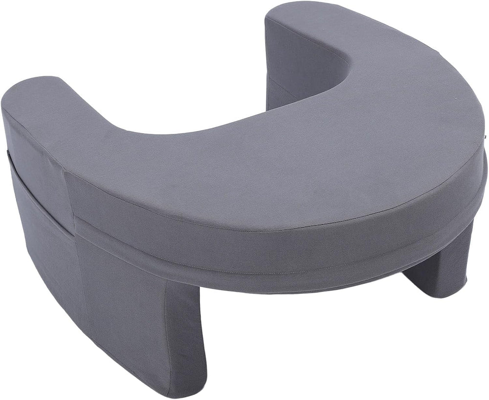 Pernă de citit pentru pat și canapea, pernă de poală pentru gaming, pernă de poală pentru laptopuri, pernă de gaming cu brațe și buzunar lateral, pentru adulți care se joacă, citesc, se uită la televizor, se joacă pe canapea