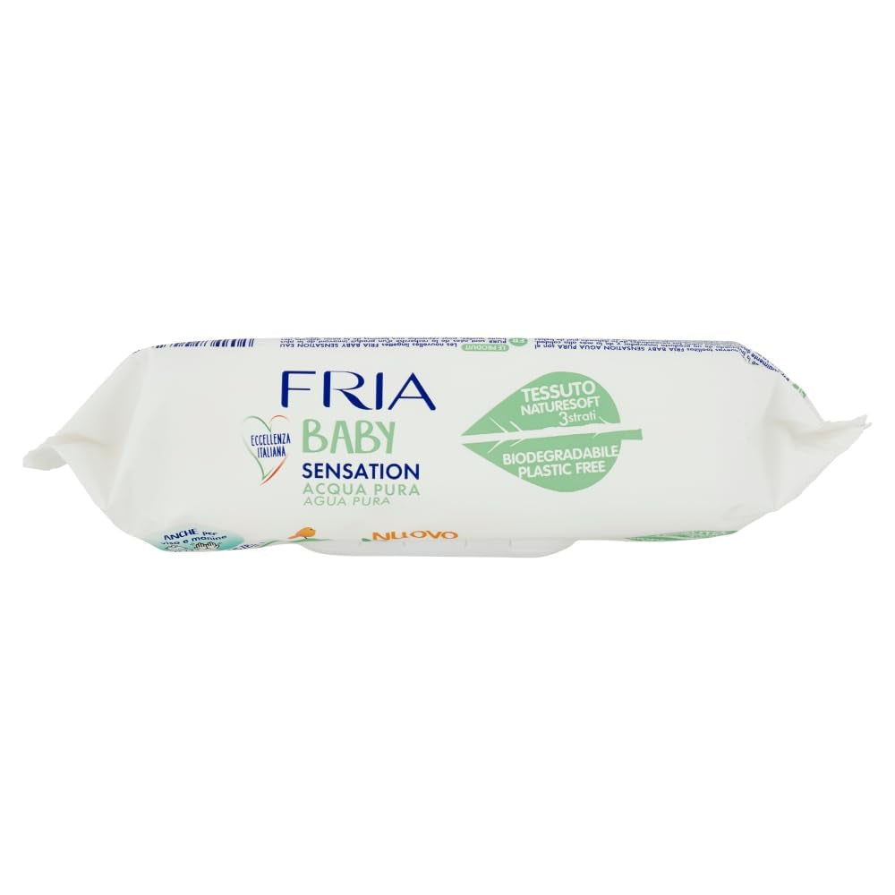 Baby Sensation Chusteczki nawilżane Pure Water, zawierające 98% wody oczyszczonej do oczyszczania skóry, testowane dermatologicznie, ekonomiczne opakowanie 840 chusteczek