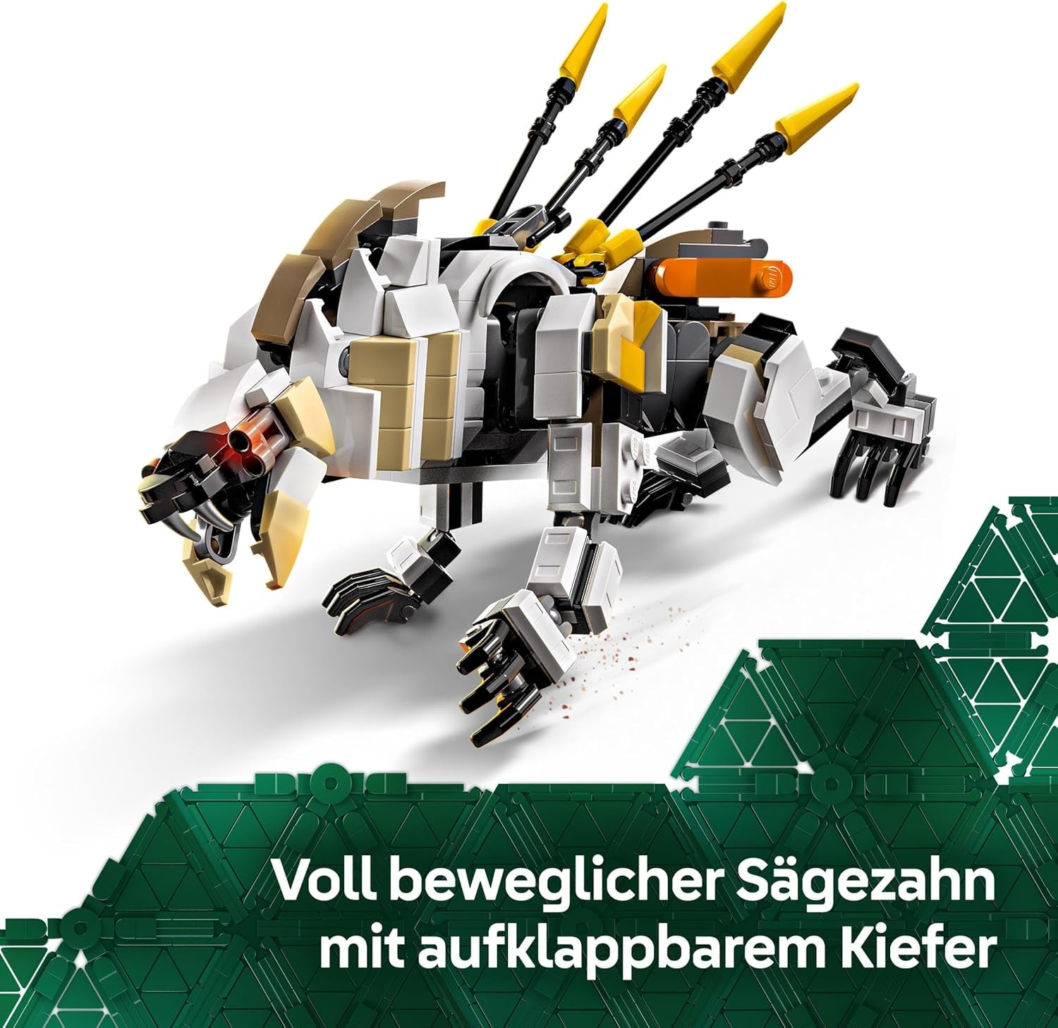LEGO Horizon Adventures Aloy i Varl Vs. Walker w zbroi i Sawtooth, zabawka-samochód-potwor i minifigurki, zestaw kolekcjonerski dla fanów gier wideo, chłopców i dziewcząt powyżej 9 lat 77037 Zestawy do budowania Besuche den LEGO-Store