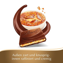Lindt Schokolade Creation Créme Brûlèe Tafel | Crème Brûlée Füllung Mit Knusprigem Karamell, Umhüllt Von Feinster Vollmilch-Schokolade | Schokoladentafel | Schokoladengeschenk, 150G Naty Shop