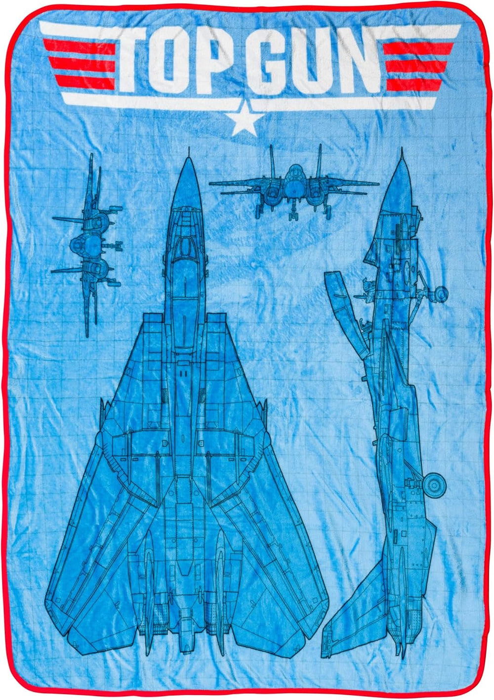 Koc wiszący Silver Buffalo Garfield, polar, 114,3 X 152,4 cm Łóżka i koce Silver Buffalo Top Gun: Maverick