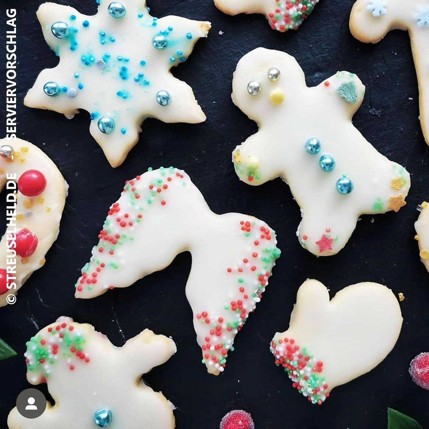 Posypka o tematyce świątecznej, 40 gramów Posypka Naty Shop