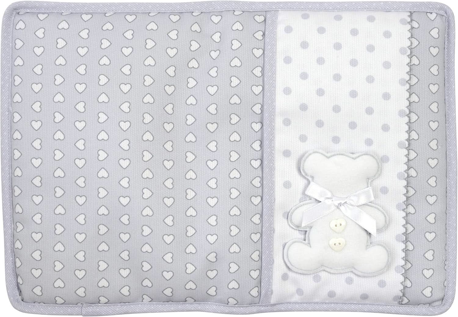 Torba na pieluchy i chusteczki, organizer na pieluchy i chusteczki, 100% Made in Italy, kolor szary Chusteczki nawilżane dla niemowląt Naty Shop