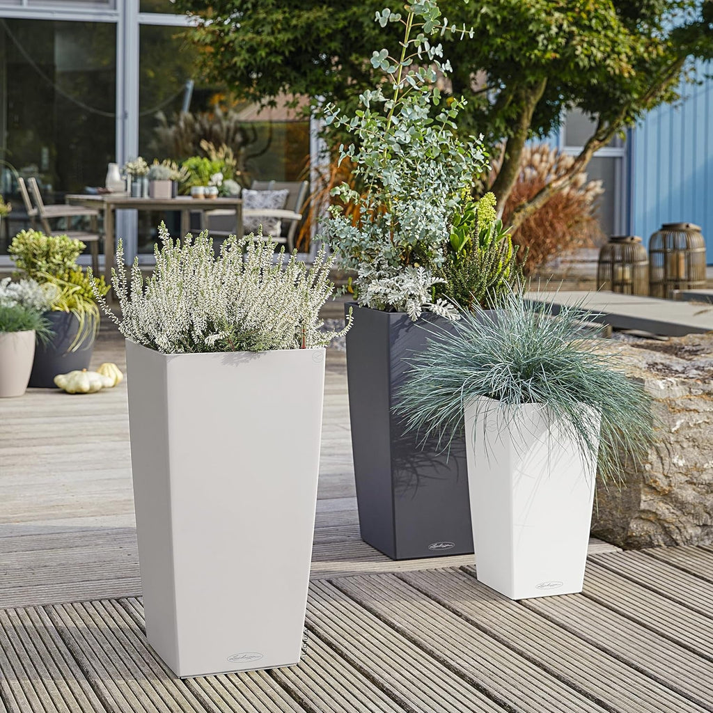 LECHUZA CUBICO Culoare 30 alb 13130, 29,5x29,5x56,5 cm