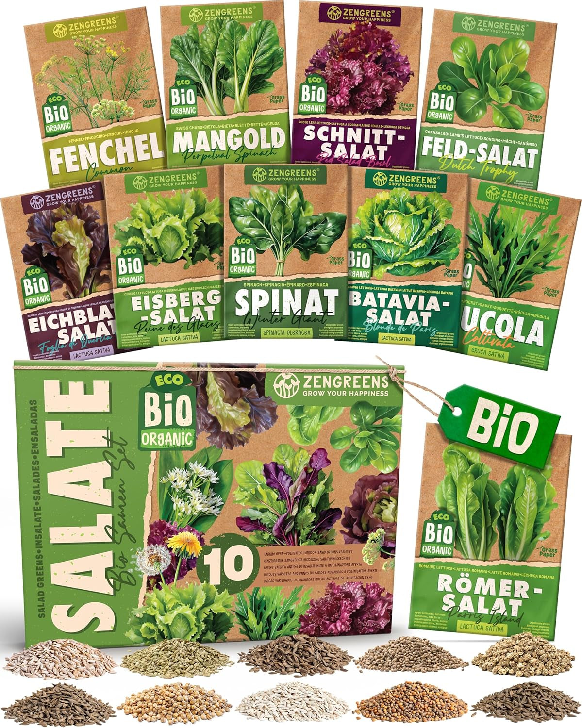 Organiczne nasiona bazylii w zestawie 6–6 nasion bazylii do łatwej uprawy w ogrodzie, na balkonie lub na podwyższonej grządce - Nasiona roślin - Sadzonki