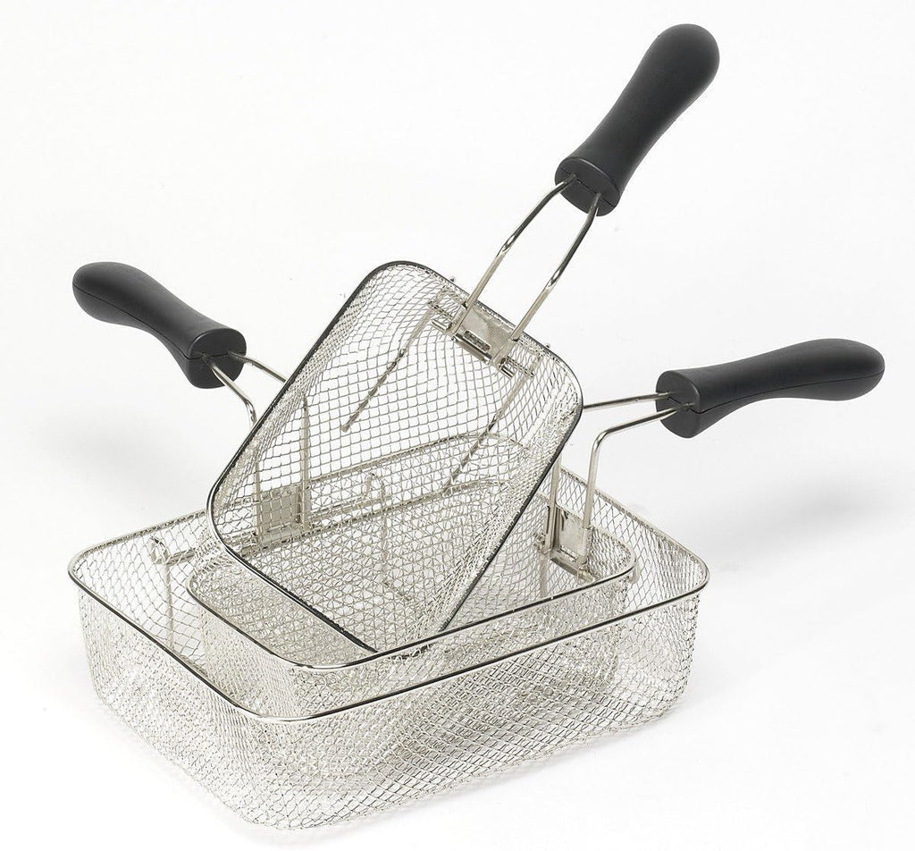 Friteuză cu ulei Bestron XL Cu 3 coșuri de prăjire, Inclusiv tehnologie cu zonă rece și recipient de ulei detașabil, 4 litri, 2000 W Electrocasnice Naty Shop