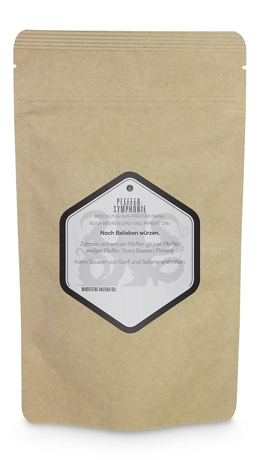 Ankerkraut Symphonie, amestec de piper pentru condimentarea cu aromă și gust, 140 grame Condimente Naty Shop