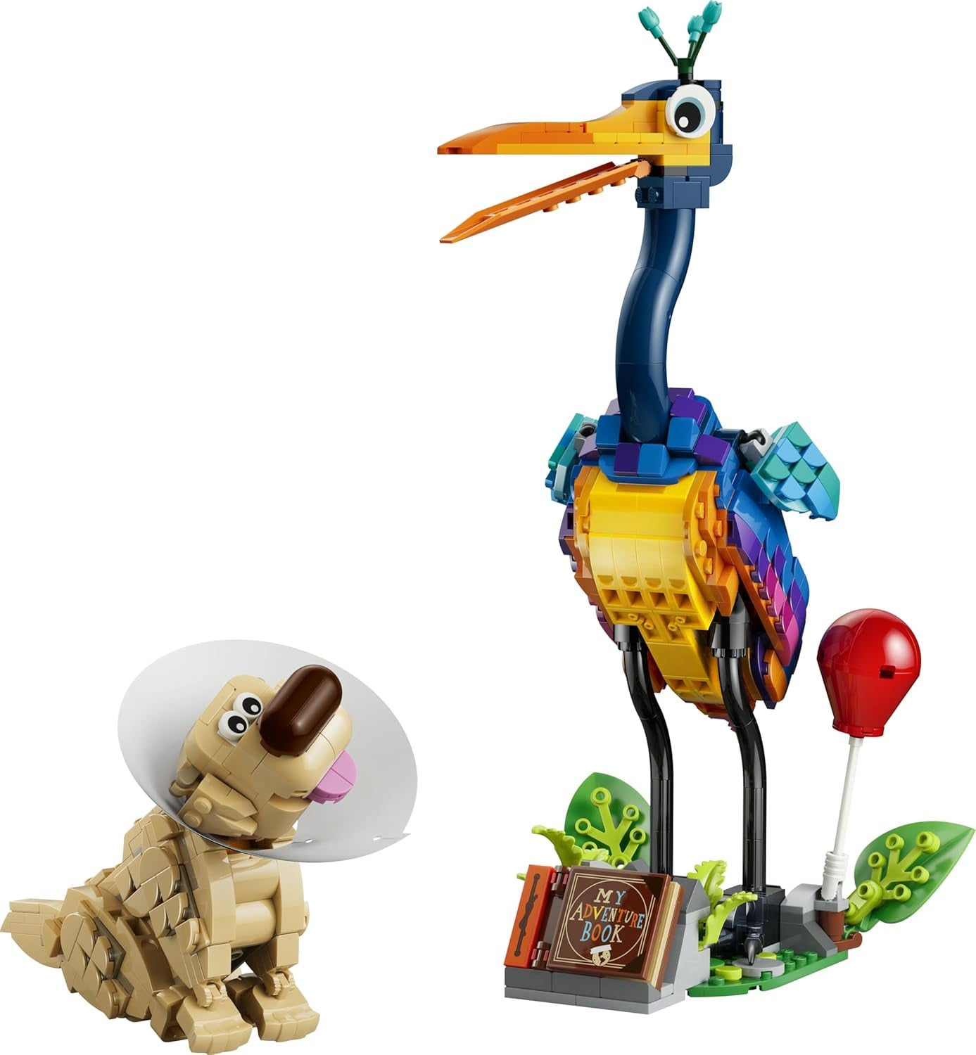 LEGO ǀ Disney and Pixar Kevin und Dug - Spielzeug Golden Retriever Hund & exotischer Vogel - DIY Deko fürs Kinderzimmer - Geburtstagsgeschenk für Mädchen ab 9 Jahren & Fans des Films Oben - 43290